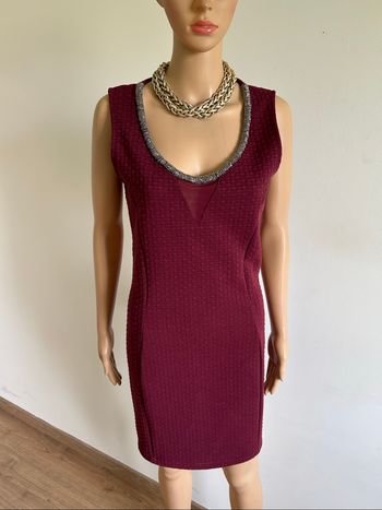 Robe bordeaux sans manches Vila Joy taille L TBE