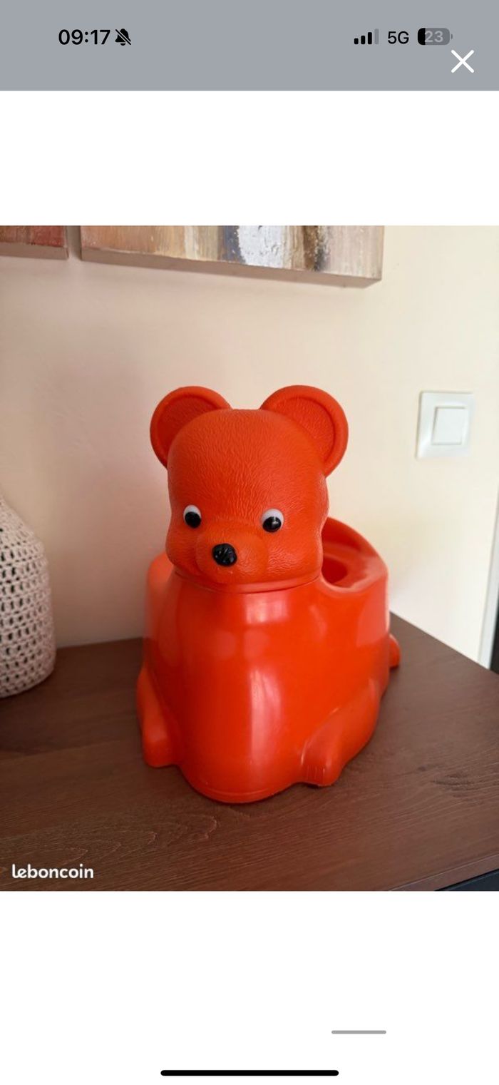 Pot bébé nounours - Vintage