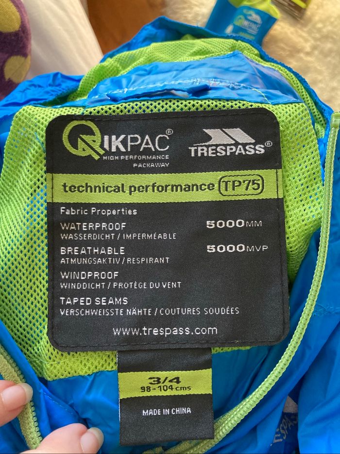 Veste coupe-vent imperméable Trespass - photo numéro 6