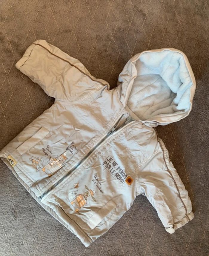 Veste grise garçon taille 3 mois