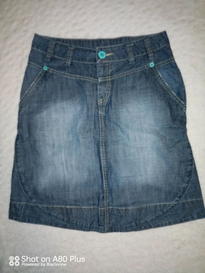 Jupe en jean femme mi- longue s10