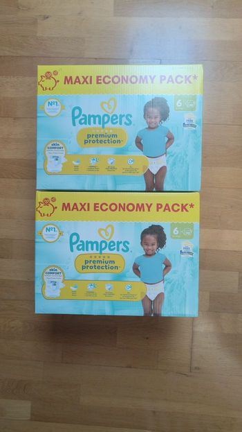 2 maxis economy packs Pampers premium protection taille 6