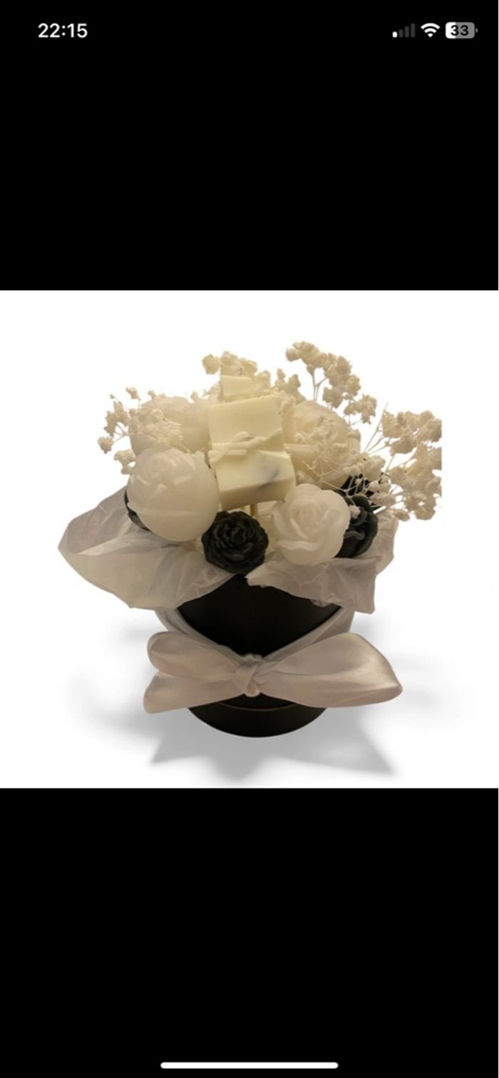 Bouquet blanc et noir