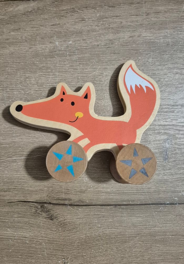 Renard en bois à pousser - photo numéro 5