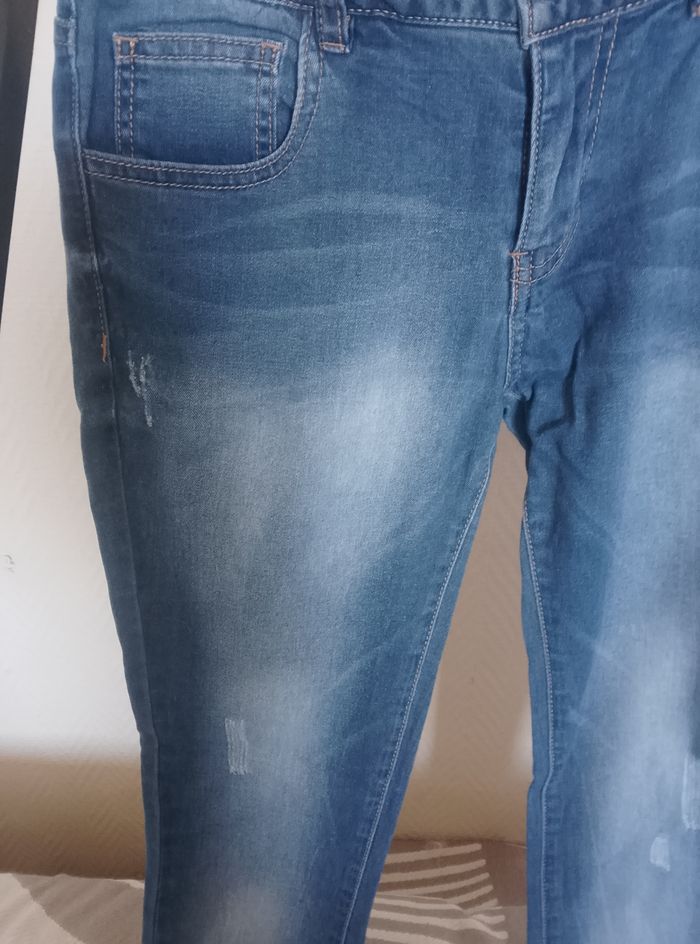 Jeans femme Gémo effet usé t36 - photo numéro 3