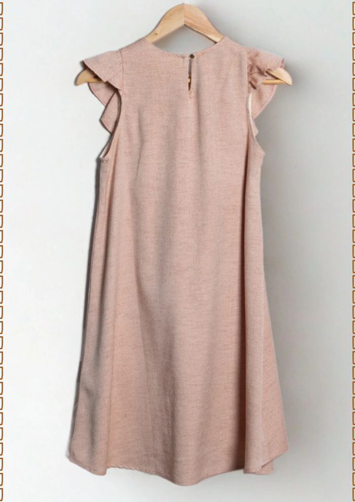 Robe rose poudré coupe évasée Janne Mill taille 36 - photo numéro 7