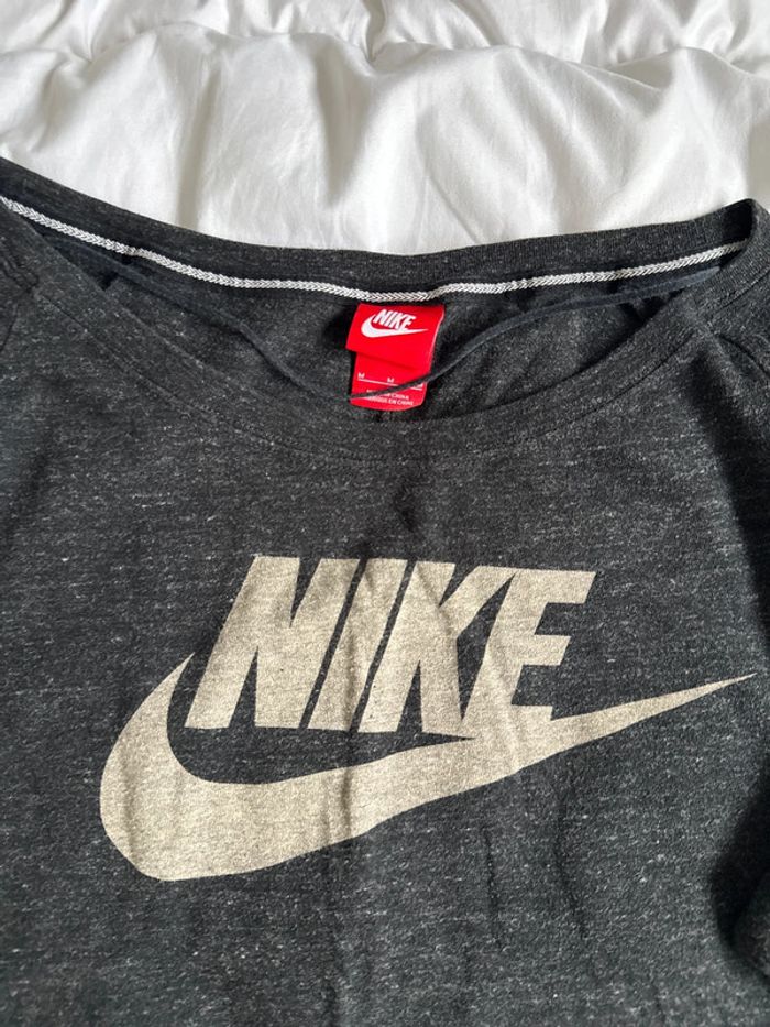 Sweat Nike noir chiné femme - Taille M - photo numéro 2
