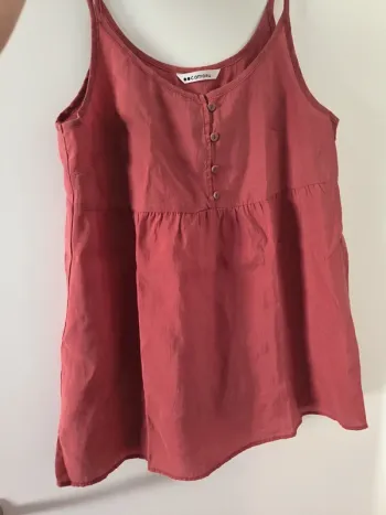 Blouse à bretelles. Camaïeu. Taille M