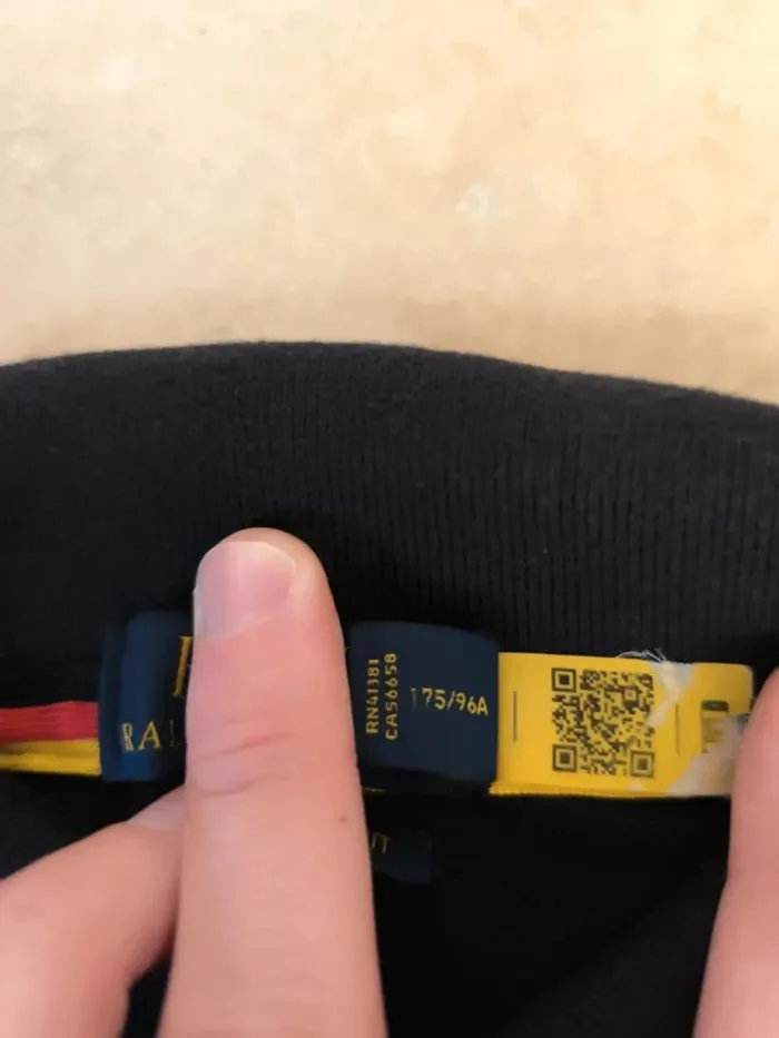 Polo Ralph Lauren homme M custom slim fit noir equipe Allemagne - photo numéro 9