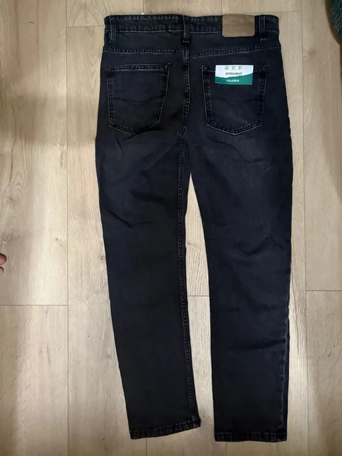 Jean noir droit pull &bear - photo numéro 5