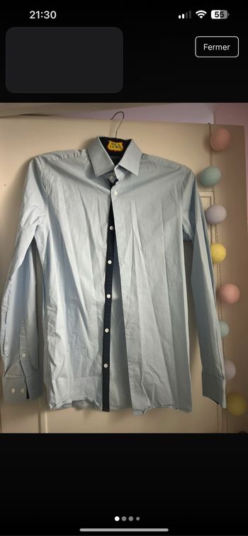 Chemise bleue ciel