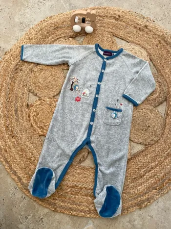Pyjama velours 9 mois