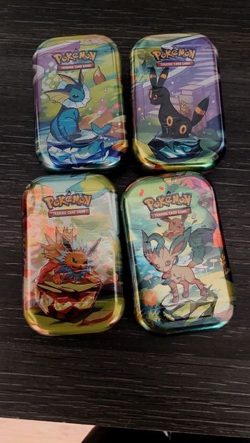 Lot de 4 mini tin ev 8.5 evolution prismatique espagnol