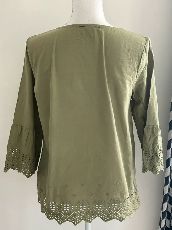 Blouse manches longues kaki Esmara taille 38 - photo numéro 3