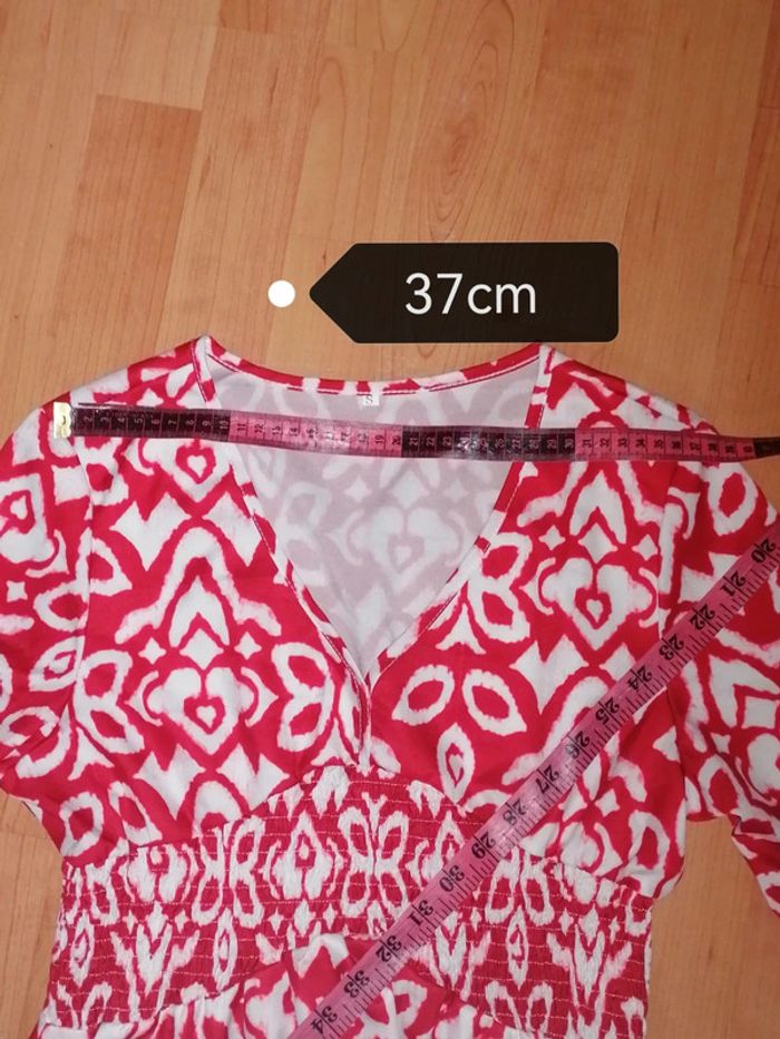 Longue robe rouge S - photo numéro 15