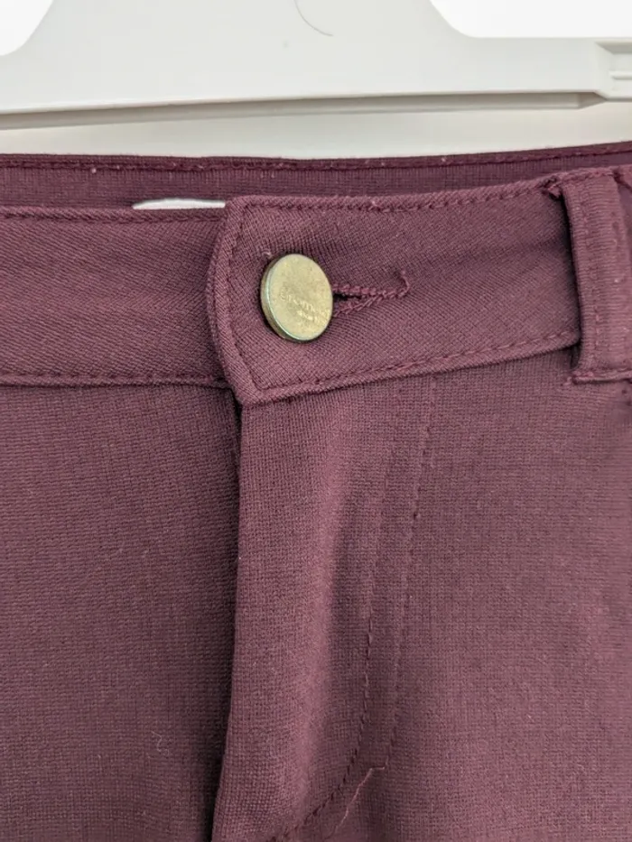 Pantalon skinny jegging violet prune promod taille 36 / taille 1 en très bon état - photo numéro 5