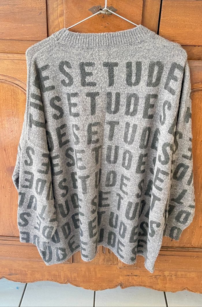 Pull oversize gris - photo numéro 2
