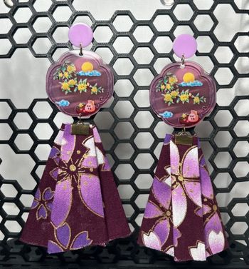 Grandes boucles d’oreilles - Pompons de Fleurs