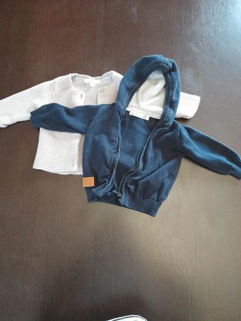 2 gilet taille 3 mois
