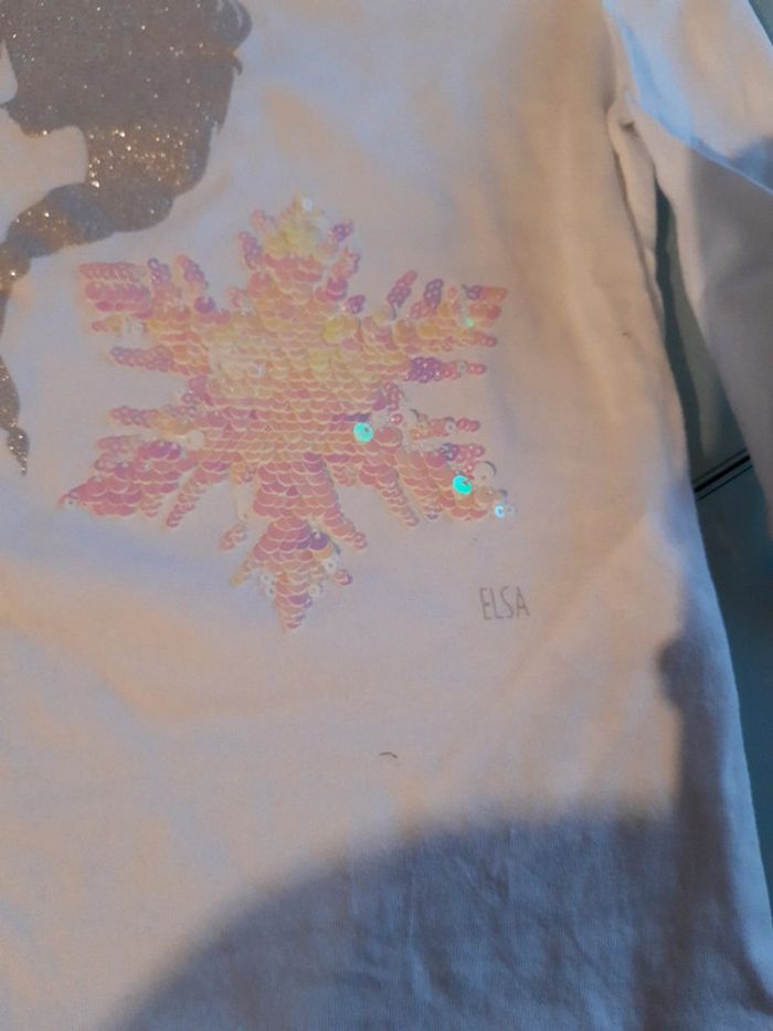 T-shirt Elsa La Reine des neiges 3 ans - photo numéro 2