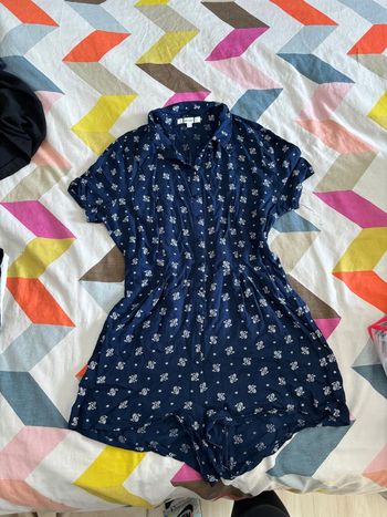 Combishort chemise à manches courtes