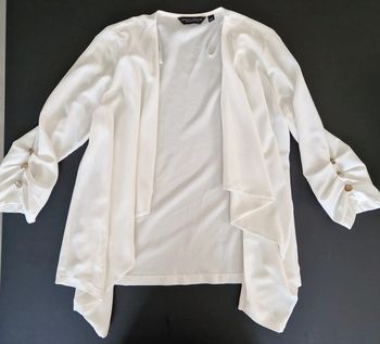 Gilet femme fluide dorothy perkins blanche 40