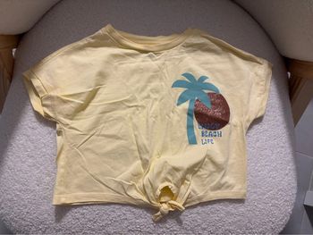 T-shirt noué 6 ans kiabi palmier