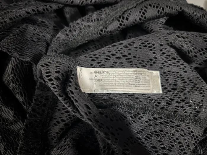 Nuisette noire ajourée Etam - Taille S - photo numéro 6