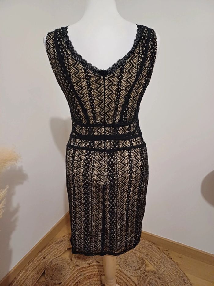 Robe noire chic en dentelle Saint Tropez taille XS/S 34/36 - photo numéro 5