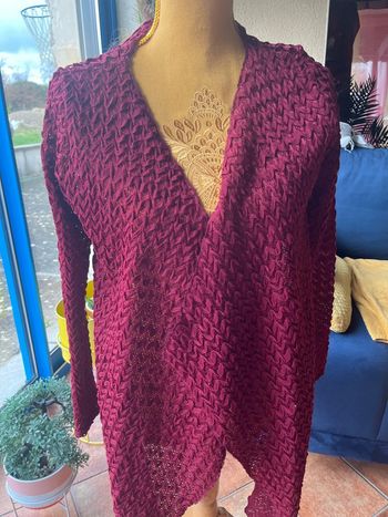 gilet maille Jus d’orange