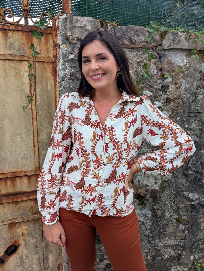Chemise Paimpol motif feuilles automne
Taille L