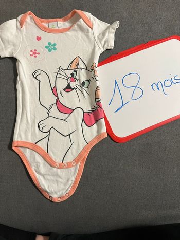 Body manches courtes Marie 18 mois