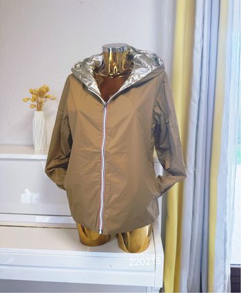 Veste courte camel doré imperméable taille S 🌸