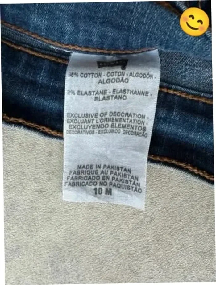 Jeans Levi's 512 W30 FR40 coupe droite bleu Femme Women pan531b - photo numéro 6