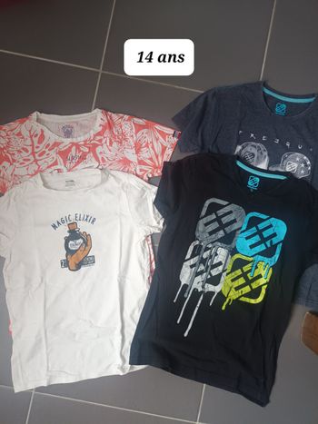 Lot t shirt 14 ans