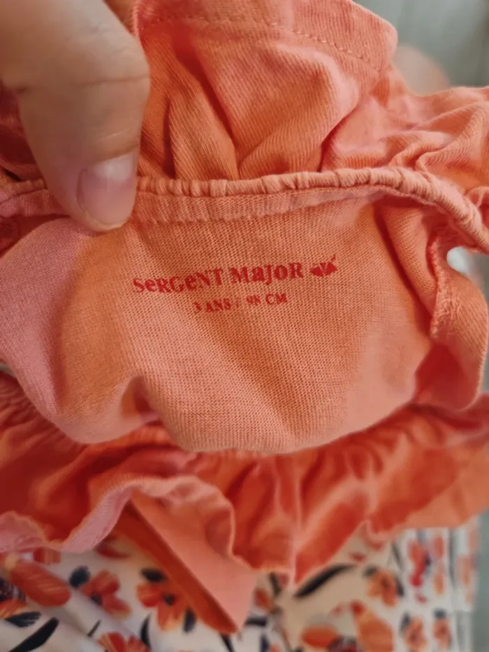 Robe d'été Sergent Major corail 3 ans - photo numéro 4