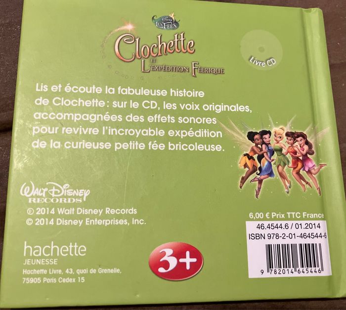 Livre cd clochette et l’expédition féerique - photo numéro 4
