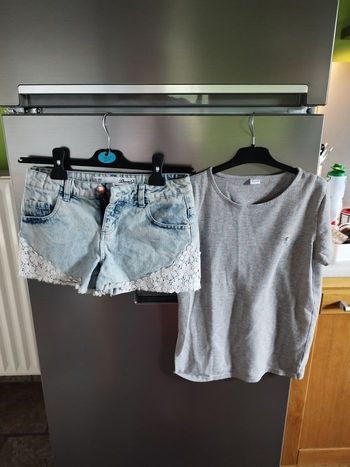 Short Primark et t shirt Zeeman 152