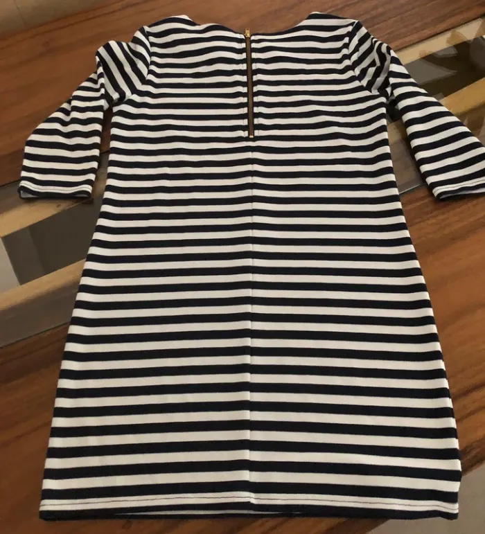 Robe droite marine rayée - Vila - photo numéro 4