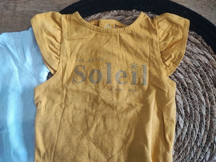 Lot tee shirt fille 3 mois - photo numéro 2