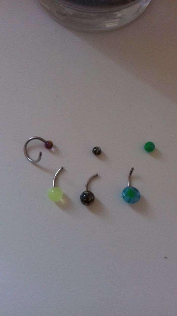 Lot de 4 piercing