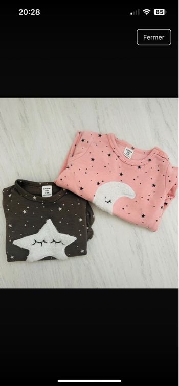 Pyjamas fille 3 mois
