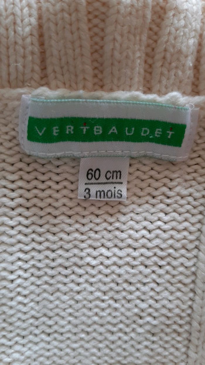 Gilet bébé mixte 3 mois - photo numéro 4