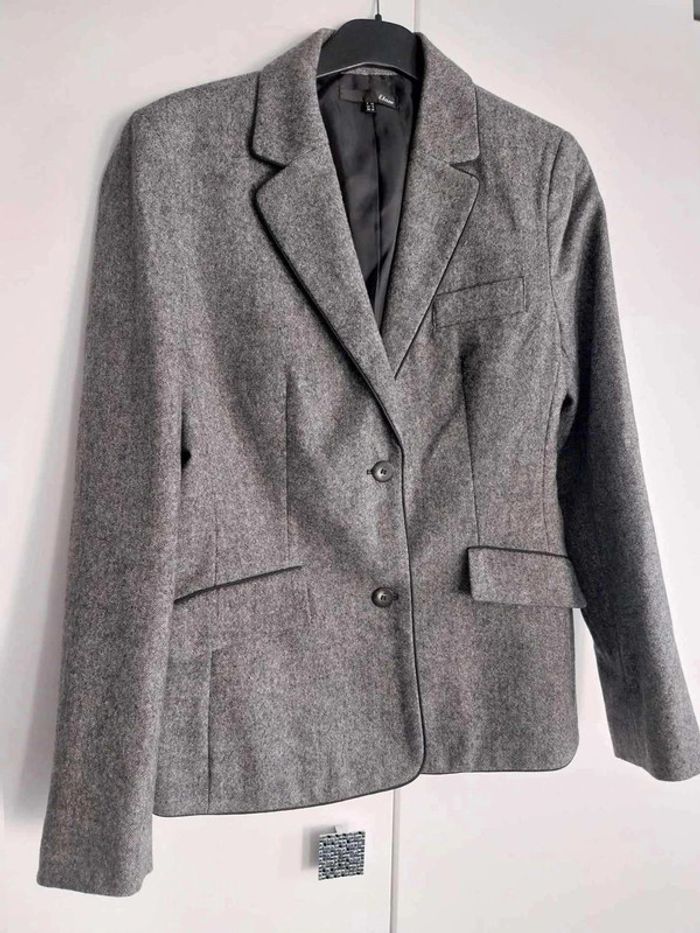 Veste grise moucheté T40/42 Etam
