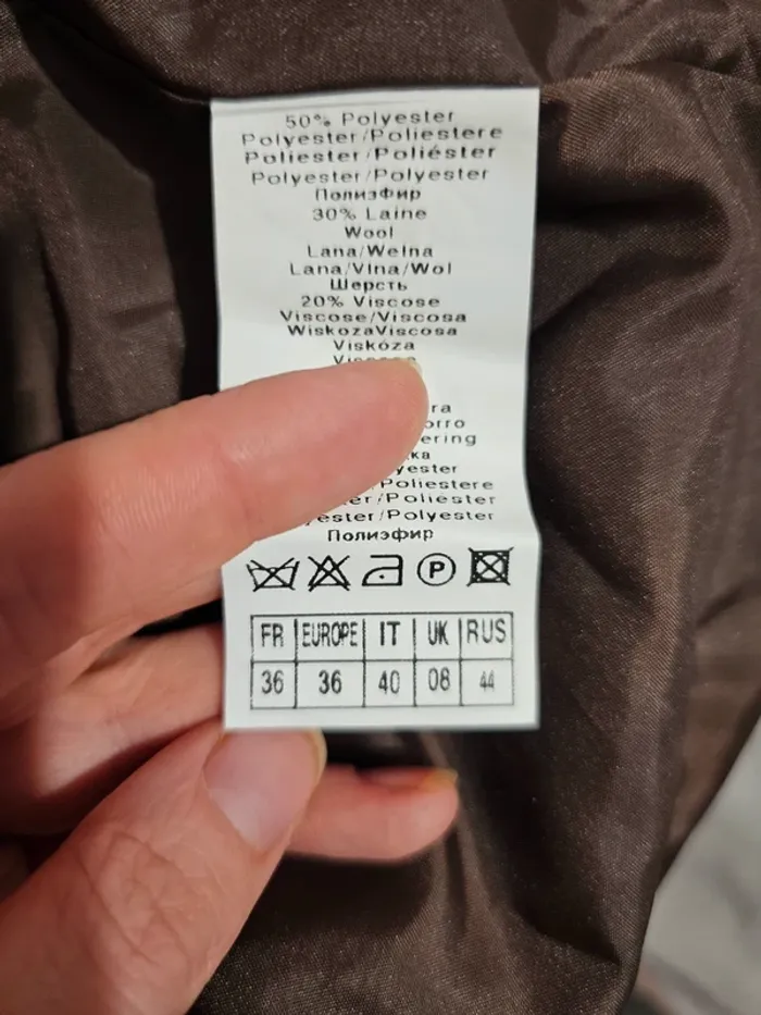 Veste habillé blazer grise, camaïeu taille S 36 - photo numéro 6