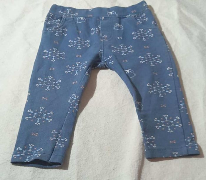 Pantalon bleu Mots d'enfants