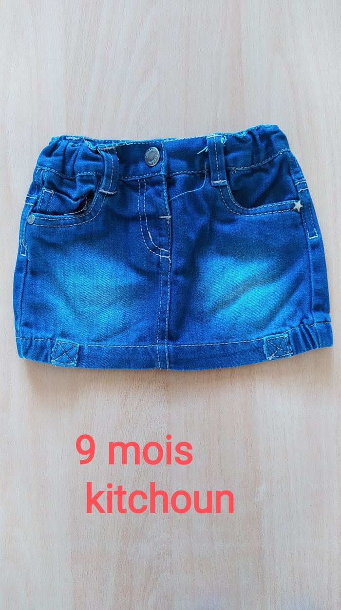 Jupe jean 9 mois Kiabi