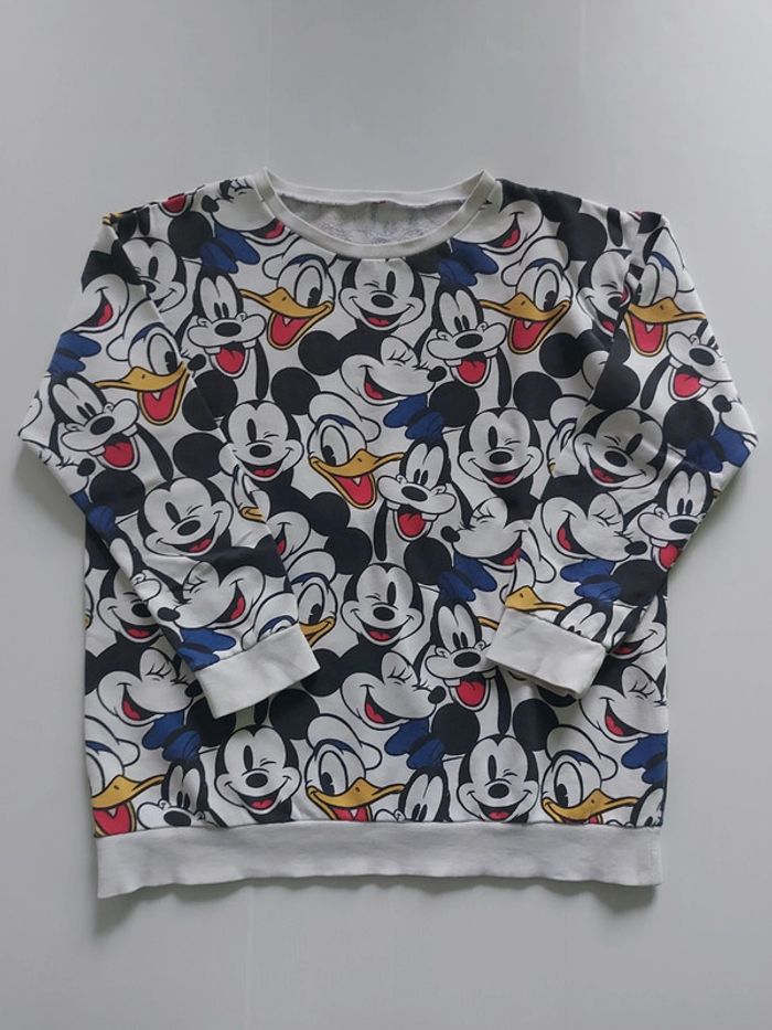 Sweat Mickey/Donald/Dingo taille L