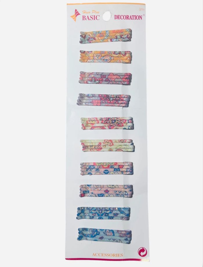 X10 Barrettes Cheveux Multicouleurs Hair Plus Basic Decoration