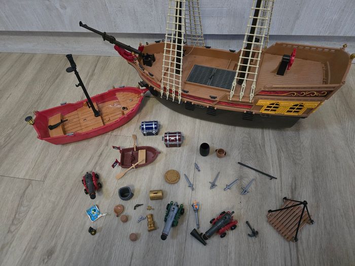 Lot playmobil pirates bateau chaloupe et barque - photo numéro 6